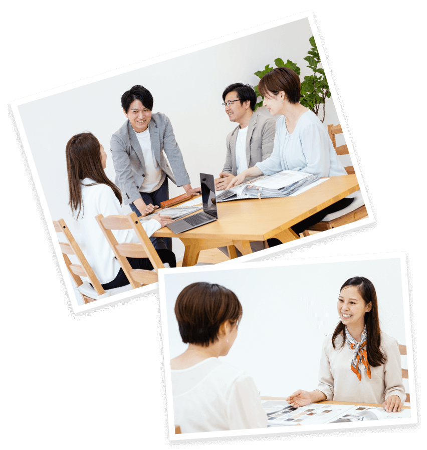 住宅のプロとしてご提案する様子